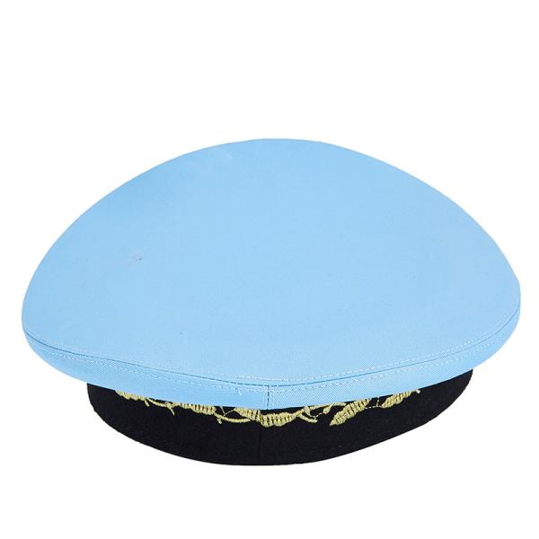 Officer Hat With Silk Embroidery Large Brim Aviation Pilot Security Guard Wide Brim Hat