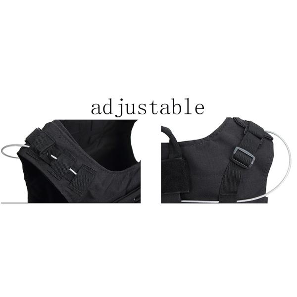 1000D Oxford Military And Police Equipment Black Molle Tactical Vest Plate Carrier