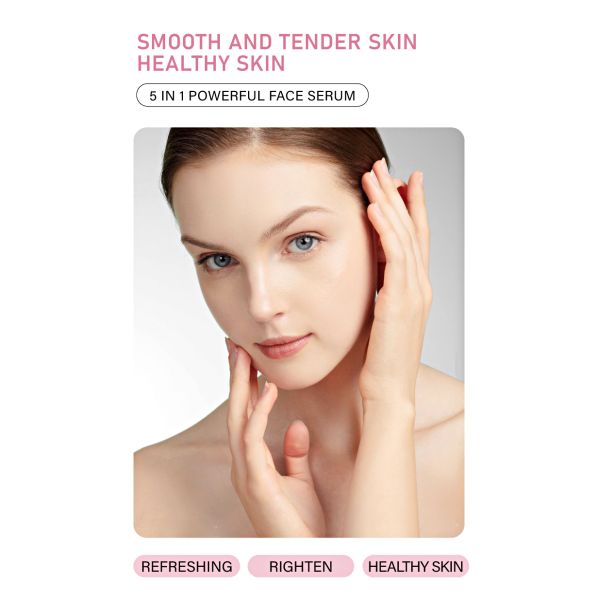 FAIENCE MAGIC OEM 5 in 1 Face Serum with Whitening Firming Anti-wrinkle Anti-aging Keep Moisturize Pale Spots for Home Use