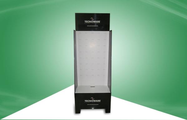 Black Cardboard Floor Display Stands