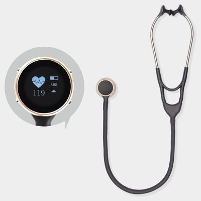 Estetoscópio digital de aço inoxidável coração Ecg de cabeça única médico profissional