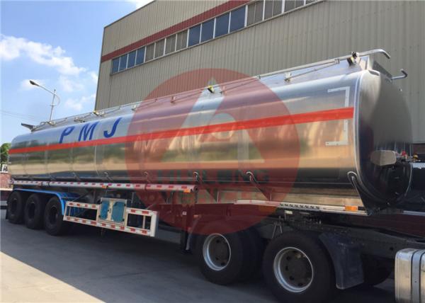50000 L 5 Compartments Aluminum Fuel Tank Trailer Large Carrying Capacity