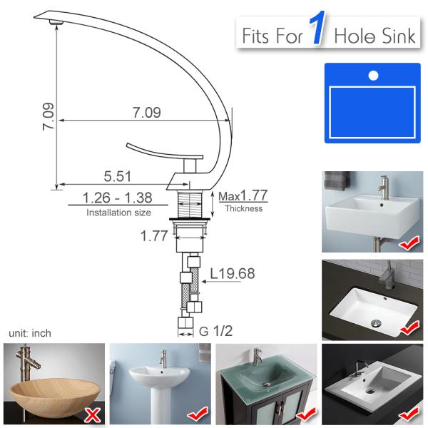 Chrome Plate High End Small Bathroom Sink Faucets 35MM Ceramic Cartridge