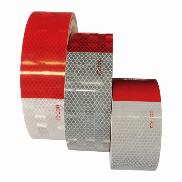 5cm PET DOT Reflective Tape For Trailer Glass Bead Customized