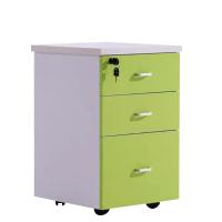 Muebles modernos de estilo de madera sólida gabinete de archivos de oficina con llave con diseño de empuje-tirón