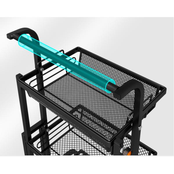 Anti Corrosion Telescopic 25kg Bearing Metal Trolley Cart