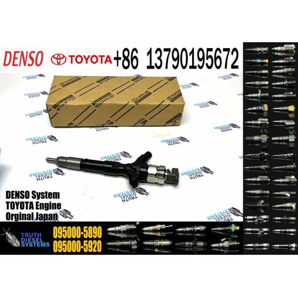 New Diesel Common Rail Injector 095000-5890 095000-5891 095000-5740 23670-30080 23670-39135 for TOYOTA Landcruiser 1KD-FTV
