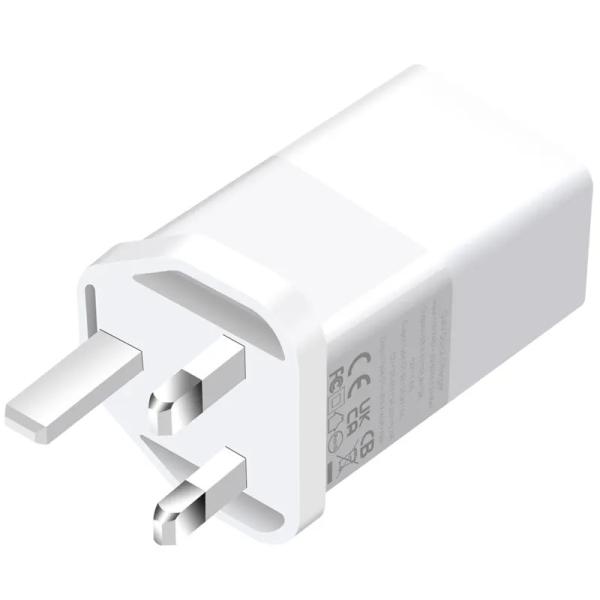 UK 2-Pin 65W GaN Charger with USB-C and USB-A Ports