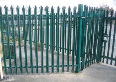 Europe Powder Coated / Galvanized Steel Palisade Fencing W / D Type
