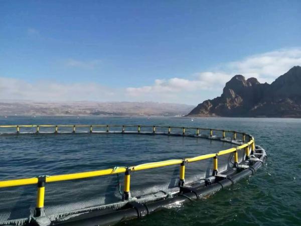 Fishing Auxiliary Machinery Type Auxiliary Winch HDPE Deepsea Floating Fish Farming Cage Black and Yellow