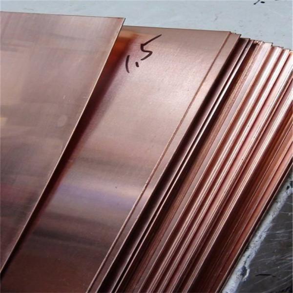 Industrial 1.5 Mm Copper Sheet , Pure Copper Plate ASTM C10100 C11000 C12000 Material