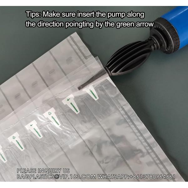 Wine Bottle Protector With Pump,Inflatable Wine Travel Bags,Air Column Cushion Packaging Wine Bags For Luggage