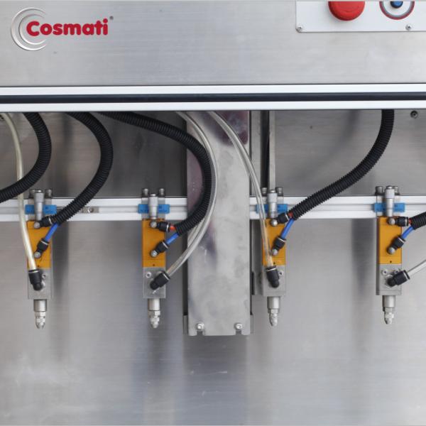 4 / 6 heads Automatic filling machine for Gouache Latte multi color isolation cream