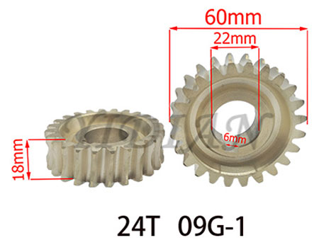 24T 30T Медное зубчатое колесо Металлическое зубчатое колесо для деревообрабатывающей питающей машины