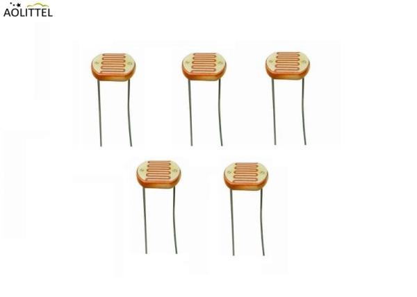 Moisture Resistance 7mm Ceramic Plastic Encapsulated CdS Photoconductive Cell For Photoresistor Photo Sensor