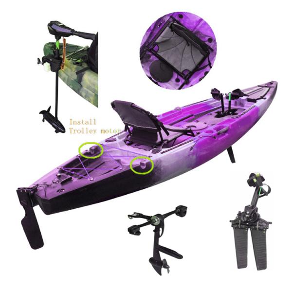 Plastic Fishing Pedal Kayak Most Stable Kayak Single Person Sit On Top