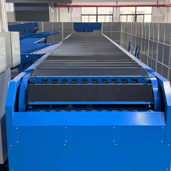 High Precision Narrow Belt Sorter Modern Warehouse Conveyor Belt Sorter