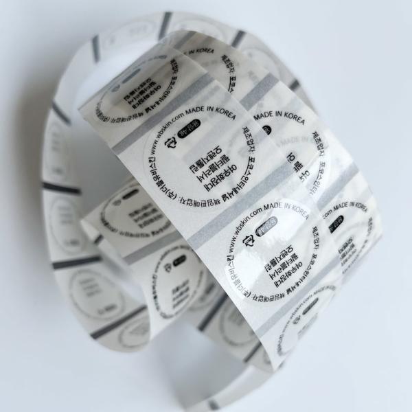 40mm Round Transparent Vinyl Glossy Self Adhesive Sticker Lipstick Clear Self Adhesive Stickers