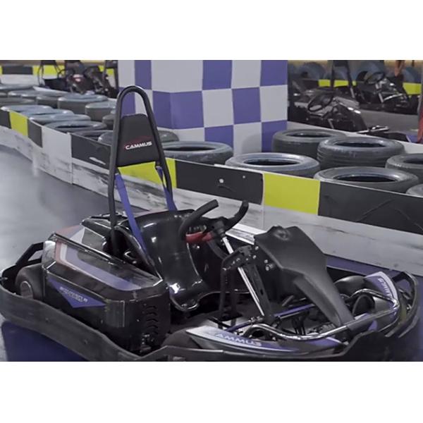 Adjustable Seat Electric Pedal Go Kart 3KW 48V 43mm Terrain Clearance