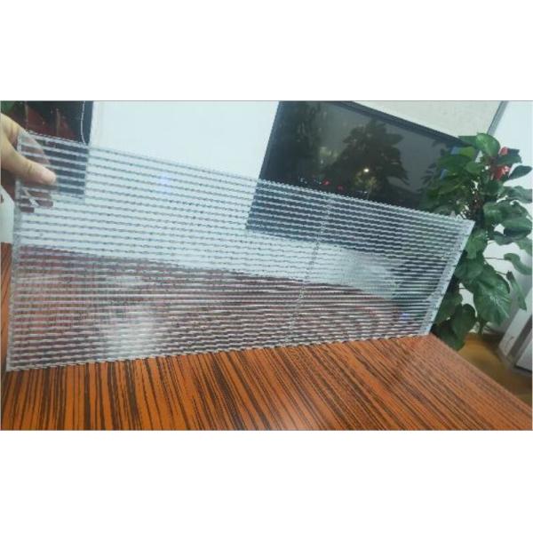 480X256mm Adhesive LED Screen , P8 Color Transparent LED Film