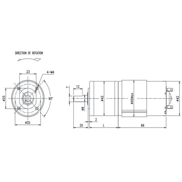 мотор шестерни DC 30rpm, безщеточный мотор DC 24W с коробкой передач для руки промышленного робота