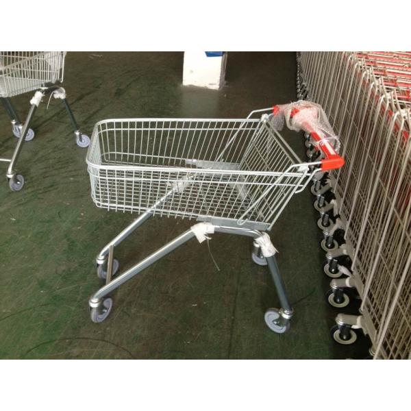 Heavy Duty Small Wire Supermarket Shopping Cart Trolley Wiht Coin Lock