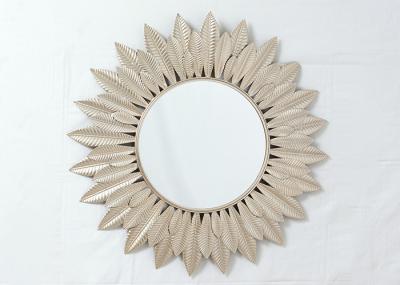 Living Room Rose Gold Wrought Iron Mirror Wall Decor