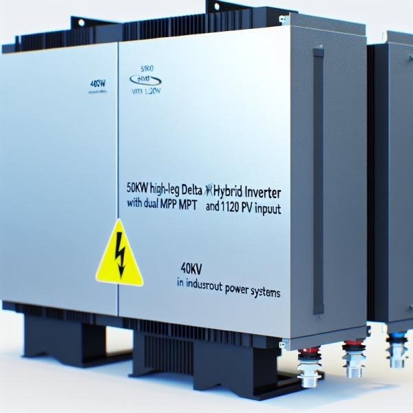 50kW 480V High-Leg Delta Hybrid Inverter with Dual MPPT and 120kW PV Input for Industrial Power Systems