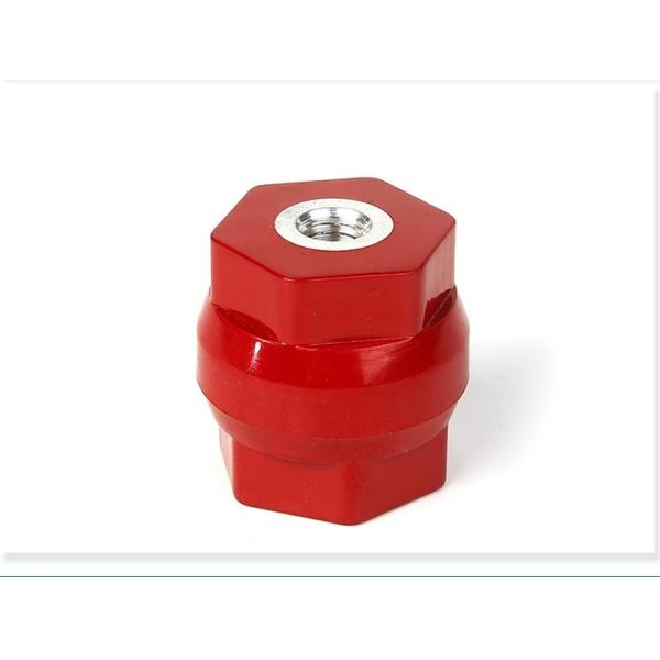 Durm type electrical busbar insulator connector M10*40mm PF material red colour