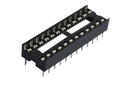 Soquete reto 2.54mm do circuito integrado do furo quadrado 24 Pin Connector