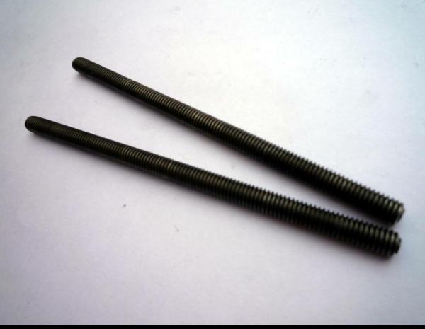 Din975 Coarse Carbon Steel Threaded Rod , M20 M10 Full Threaded Rod Black Oxide