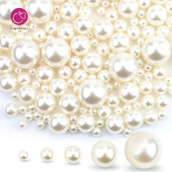 High Quality Pearl White Pearl Accessory Material Pearl Jewelry Accessory. with Different Sizes Wholesale