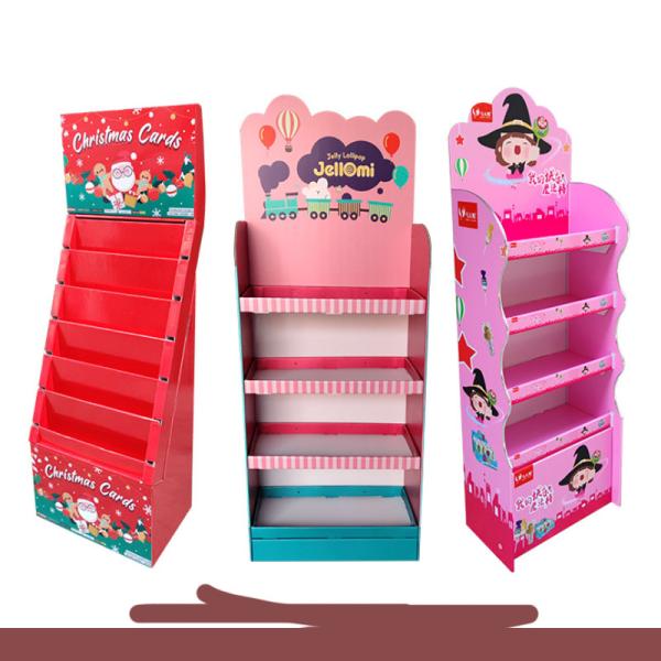 Counter Paper Display Box Commercial Sectional Display Furniture for Advertising
