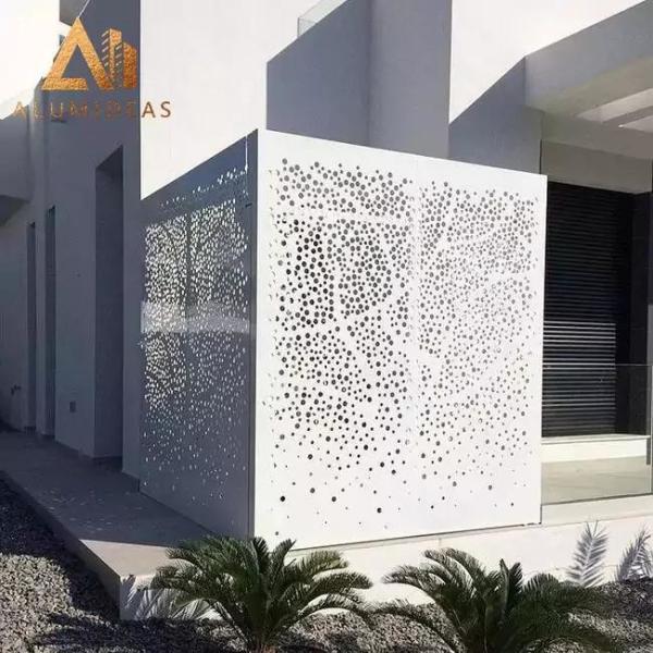 White Perforated Metal
