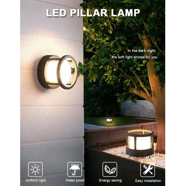 Traditional Landscape Lighting Waterproof LED Outdoor Pillar Light CRI70 For Lawns