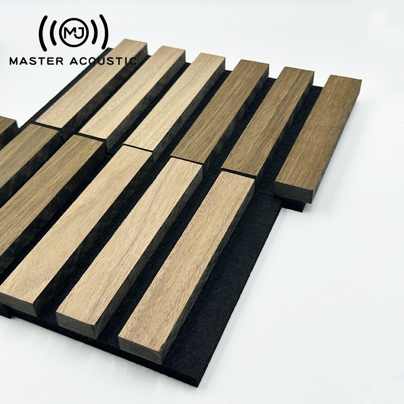 Eco Friendly Wooden Slat Acoustic Panels Custom Natural Wood Wall Panels Durable