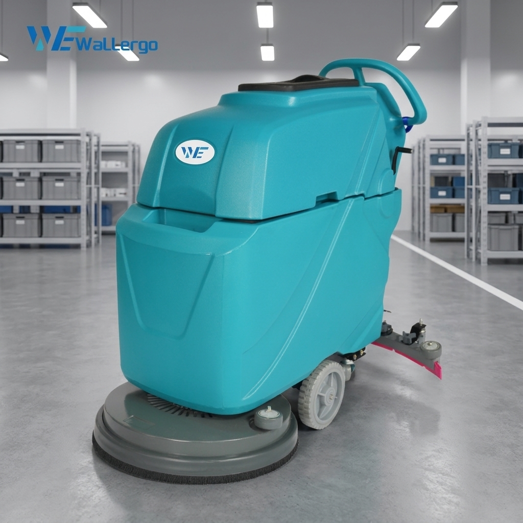 High Quality Industrial Floor Scrubber Machine for Factory Maintenance Manufacturing Plant Professional Cleaning in Narrow Aisle