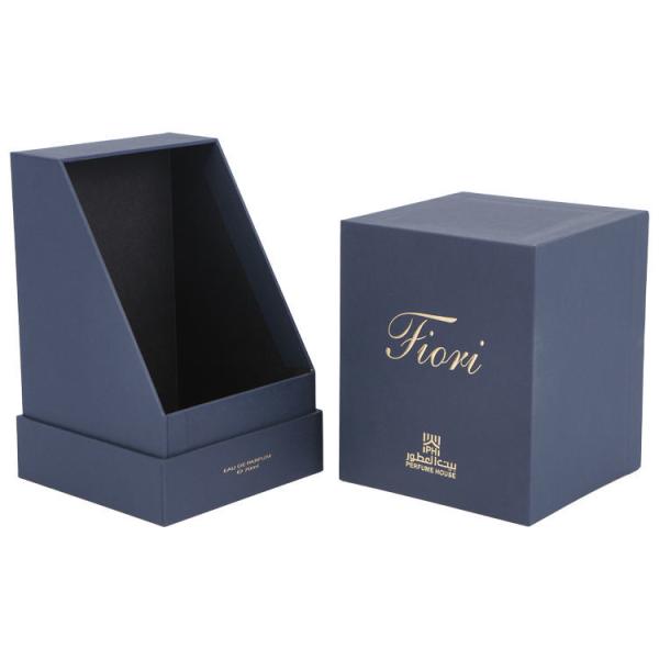 Embossing Custom Printing Lid And Base Box For Soy Candle Jar
