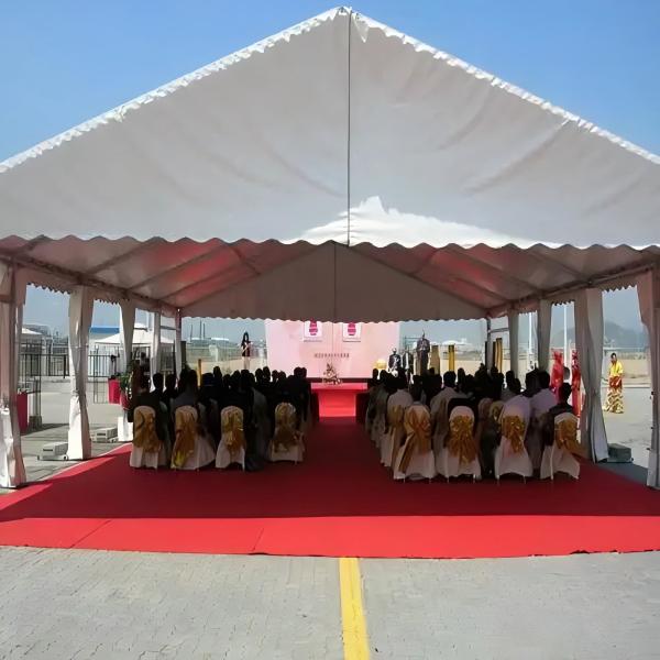 Free Design Outdoor Tents Black Aluminum Shelter Atrium Structure Custom Tent Wedding Part Tent For Events