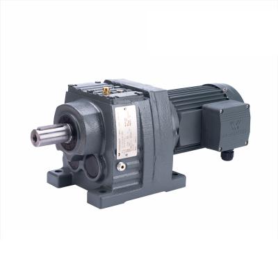 Motor helicoidal montado pé da engrenagem