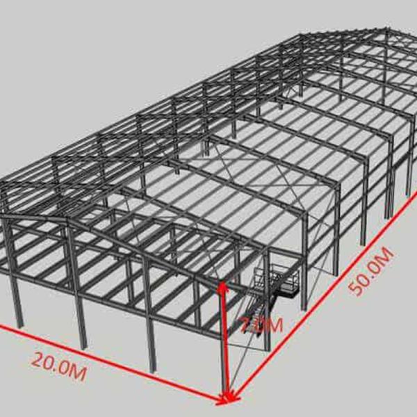 Steel Structure Components For Building Strong Industrial Warehouses Commercial Centers