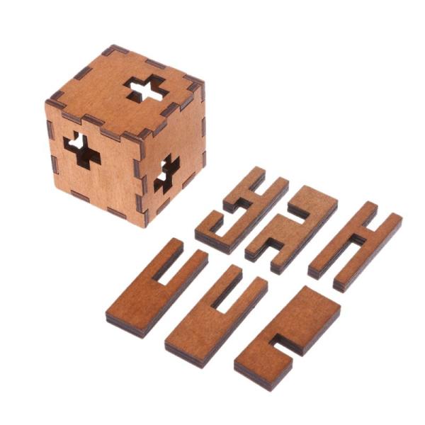 ISO9001 Wooden Secret Puzzle Box For Kids Brain IQ Test