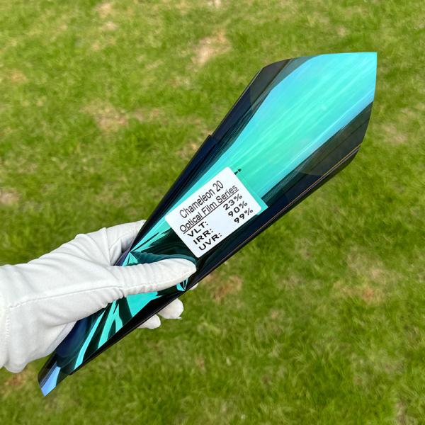 23% VLT Chameleon Window Film with High Heat Insulation and 1.52*30m/roll Size for Car Glass Privacy Protection