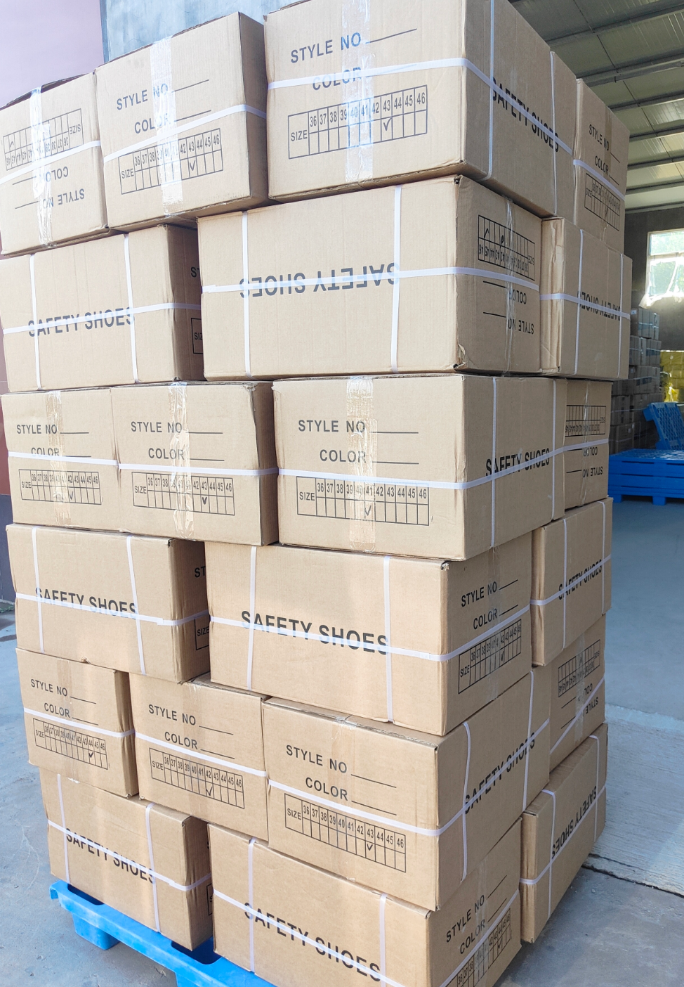 Premium Cow Leather Safety Shoes with Steel Toe & Steel Midsole, PU Outsole Industrial Work Boots For Construction Workers