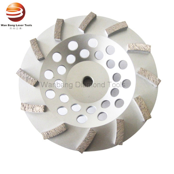 pulido formado redondo de 180m m Turbo Diamond Cup Wheels For Floor