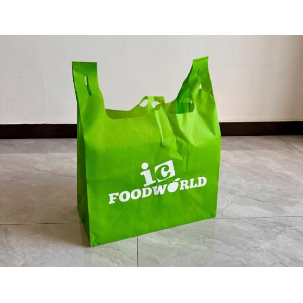 New Design T Shirt Non Woven Bags Cheap Tote Bags Custom Printed Recyclable Fabric With Logo Eco-friendly Non Woven Vest Bags W Cut T Shirt Non Woven Bags for Shopping