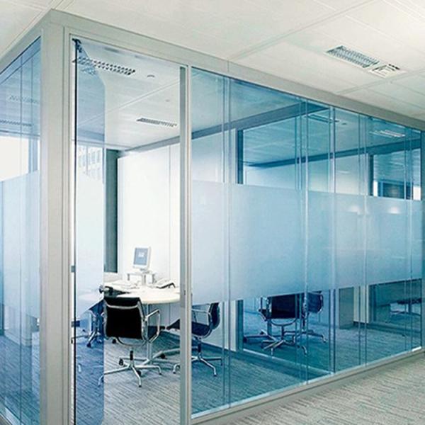 Tinted Colorful Glass Interior Glass Partitions Home Use with Aluminum Frame