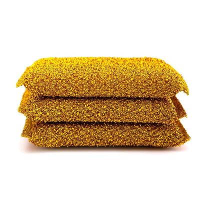 Anticorrosive Kitchen Cleaning Scourer Microfiber Kitchen Sponge Scourer 12.5*9*2cm