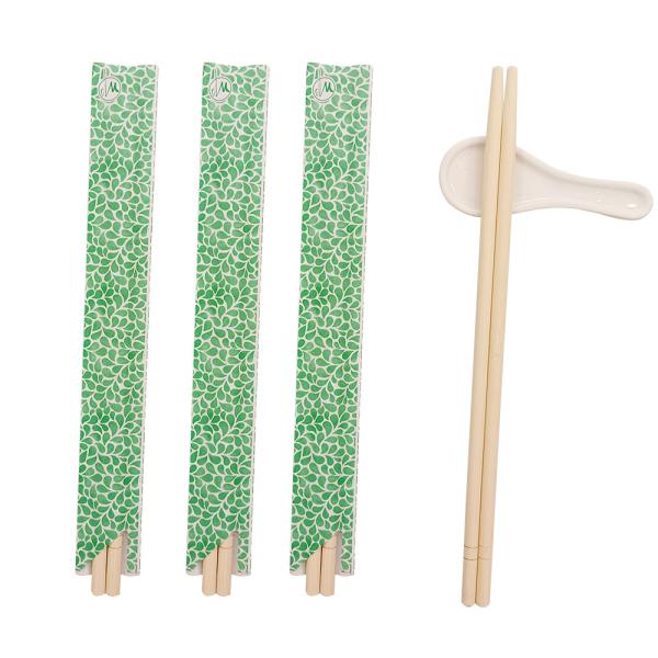 Baguettes chinoises en bambou de couleur naturelle écologique personnalisées pour la maison/restaurant/hôtel avec design personnalisé