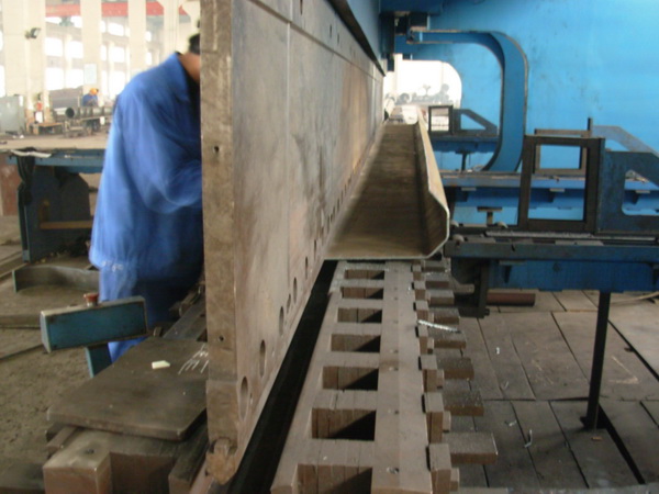 Steel Street Light Pole Production Line Automatic Round 12M Length